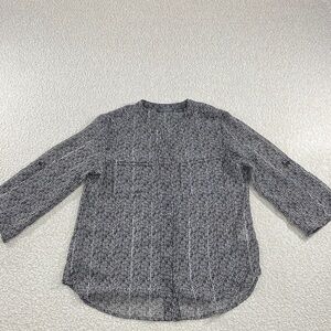 Lightweight Black & White Ribbed Knit Women's Top